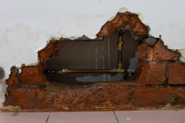 An embedded piping system within the walls